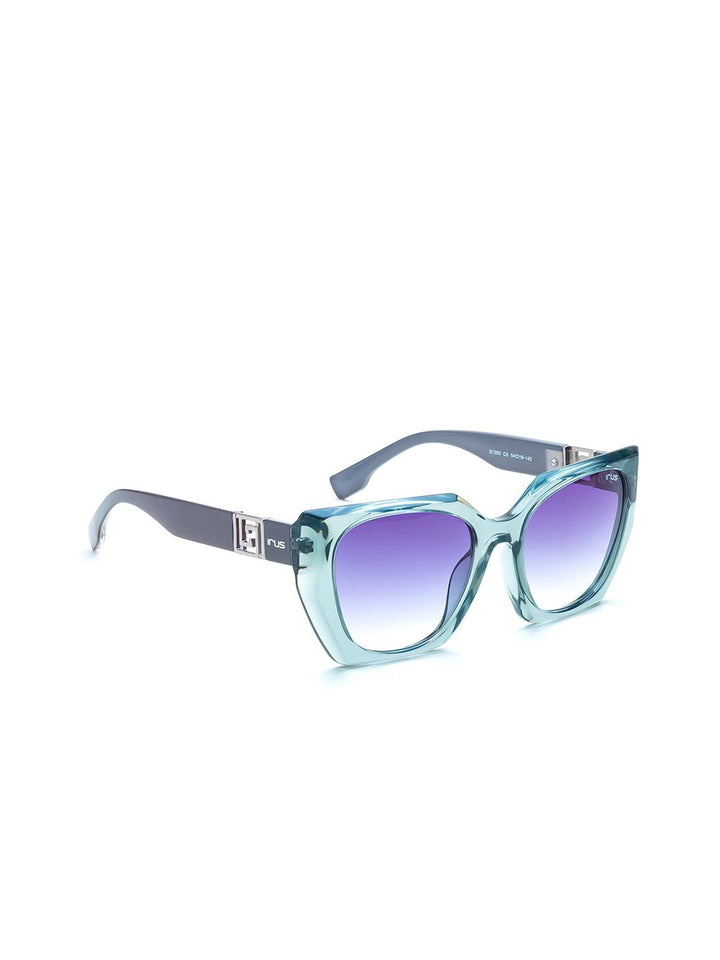 IRUS by IDEE Women Square Sunglasses with UV Protected Lens IRS1293C5SG