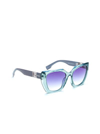 IRUS by IDEE Women Square Sunglasses with UV Protected Lens IRS1293C5SG