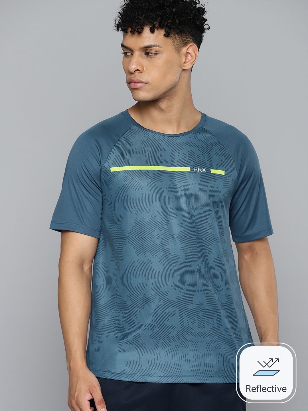 HRX by Hrithik Roshan Rapid-Dry Printed Training T-shirt