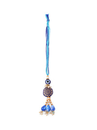 Set Mata Jahat NVR 2 Manik Tiruan Biru Bhaiya Bhabhi Rakhi dengan Roli Chawal