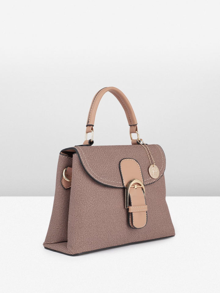 all about you Textured Structured Satchel