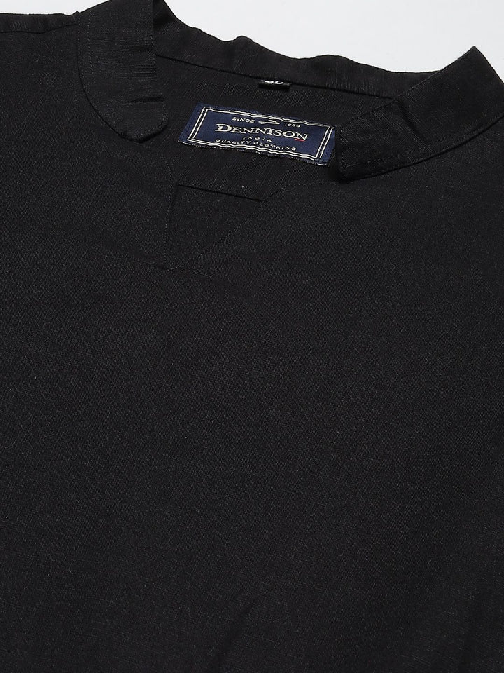 Dennison Men Comfort Black Fit kurta
