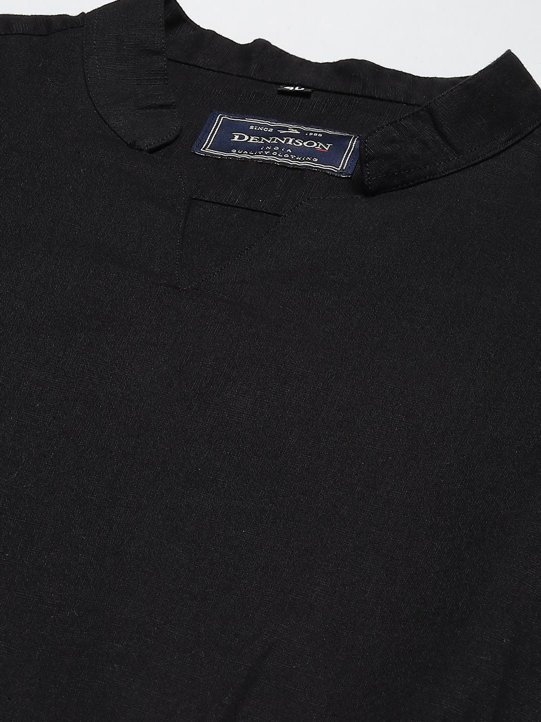 Dennison Men Comfort Black Fit kurta