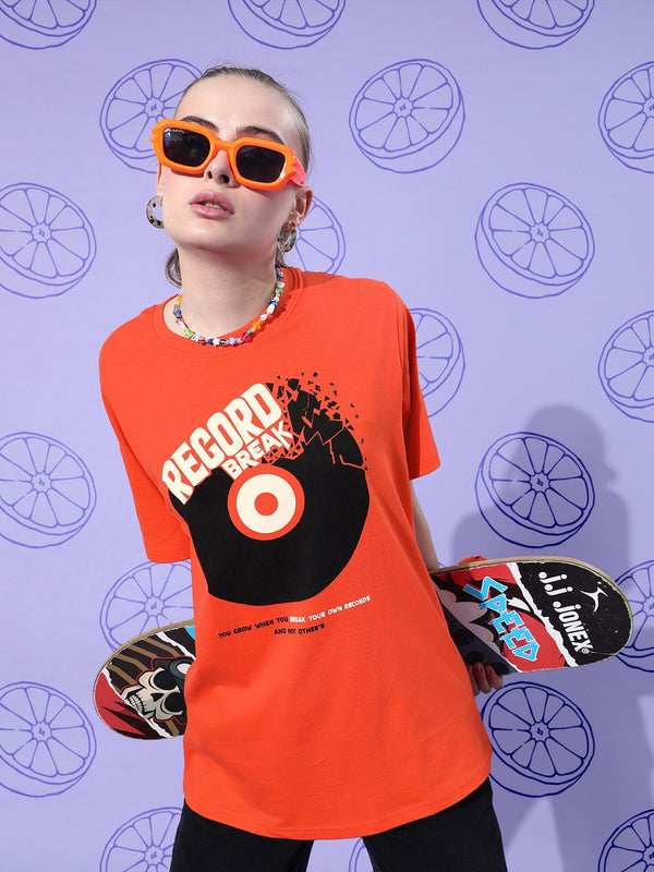 Difference of Opinion Pure Cotton Printed Oversized T-shirt