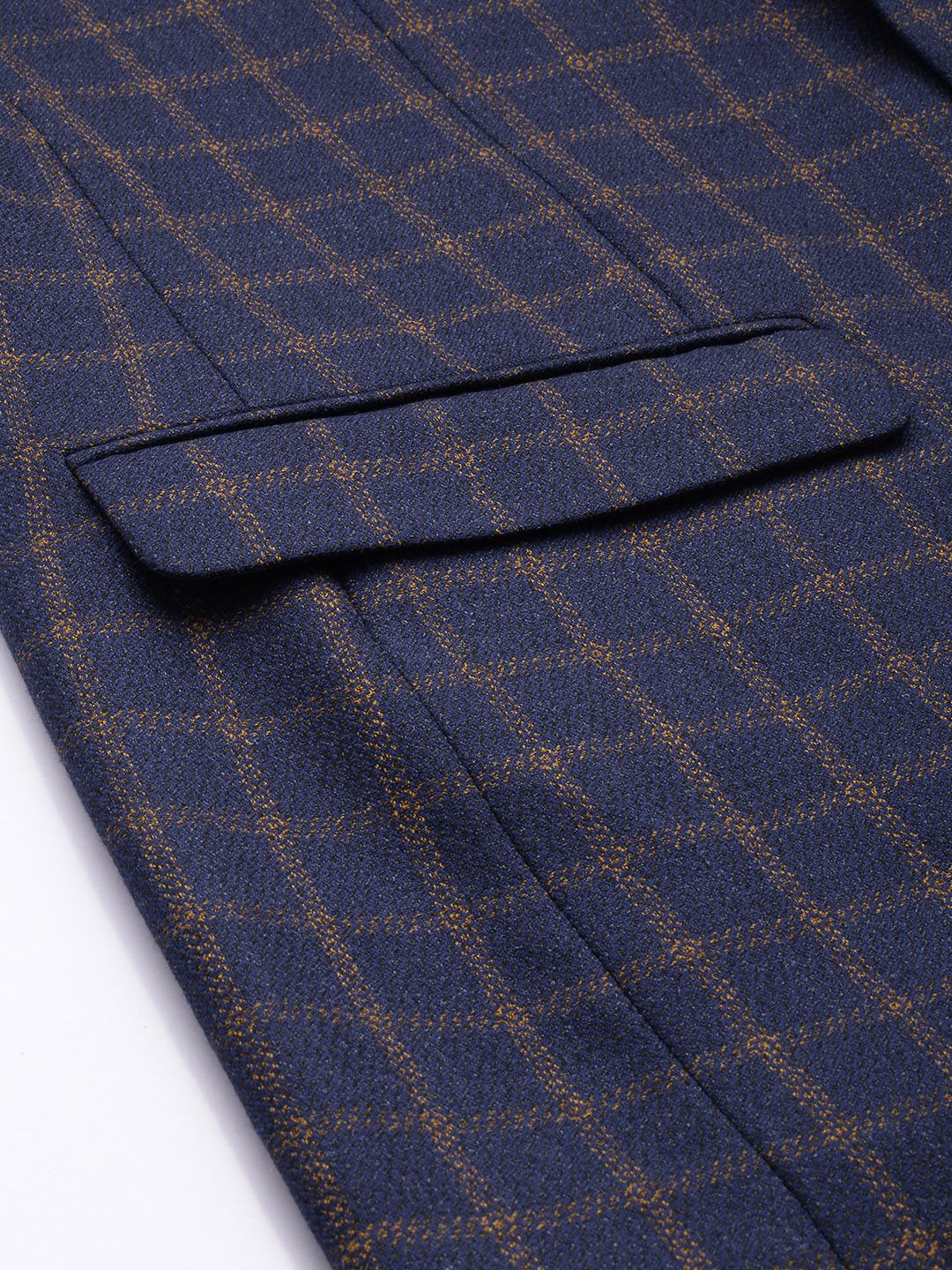 Raymond Checked Single-Breasted Contemporary Fit Formal Blazer