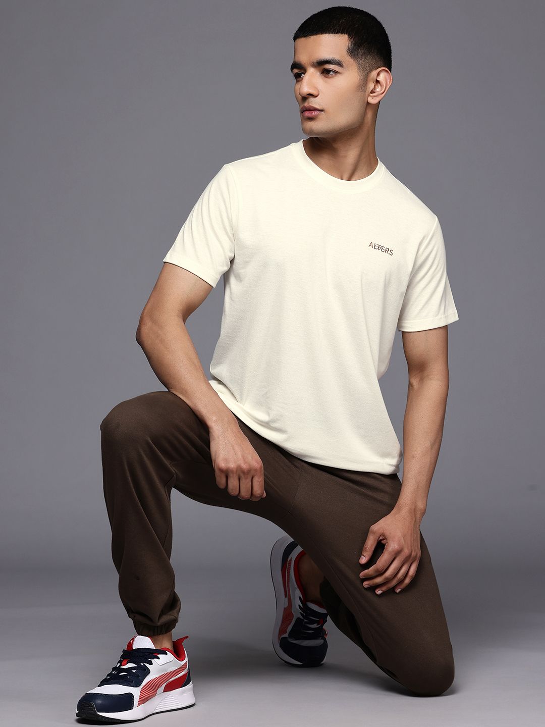 HRX by Hrithik Roshan Round Neck Solid Relaxed Fit Lifestyle T-shirt