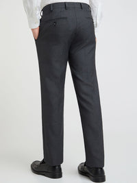 Raymond Men Charcoal Grey Slim Fit Formal Trousers