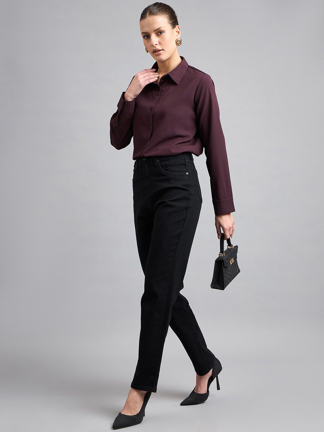 Style Quotient Women Straight Fit High-Rise Stretchable Denim Jeans