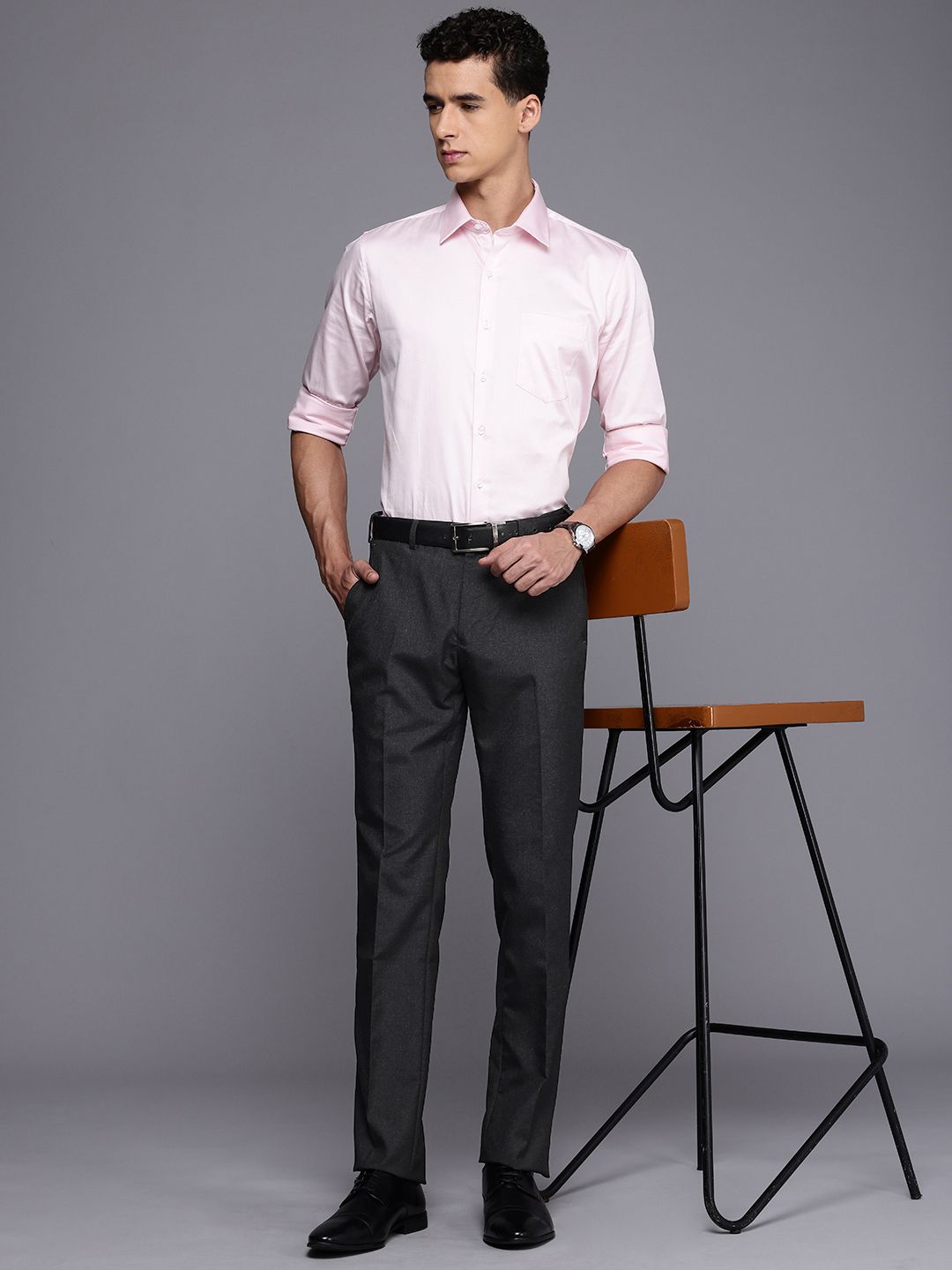 Raymond Men Slim Fit Formal Trousers