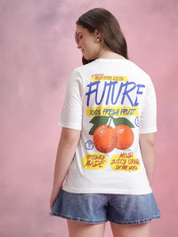 DressBerry Graphic Printed Pure Cotton T-shirt
