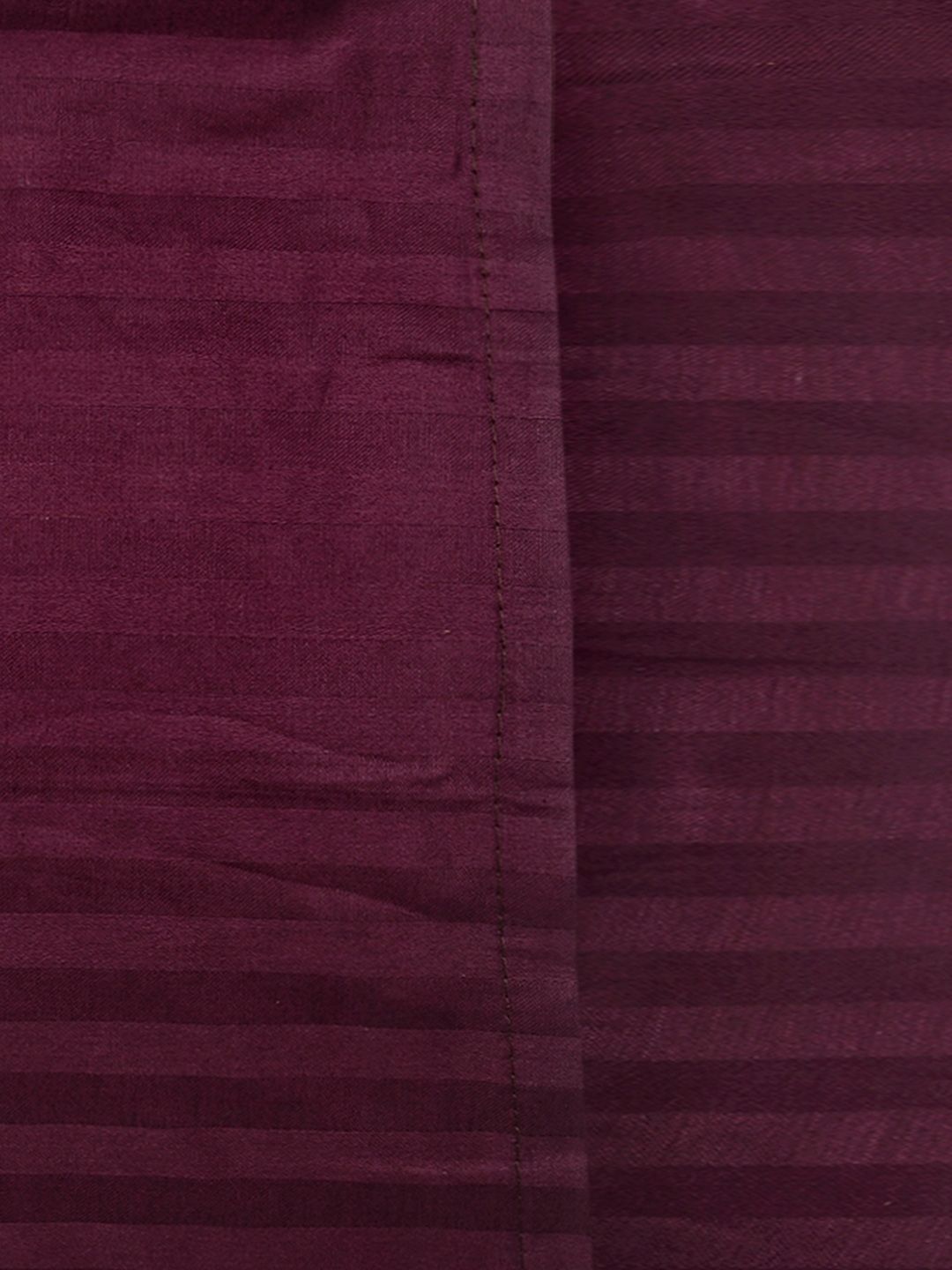 HOSTA HOMES Set of 2 Burgundy Striped Pillow Covers