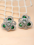 KARATCART Silver Plated Studs Earrings