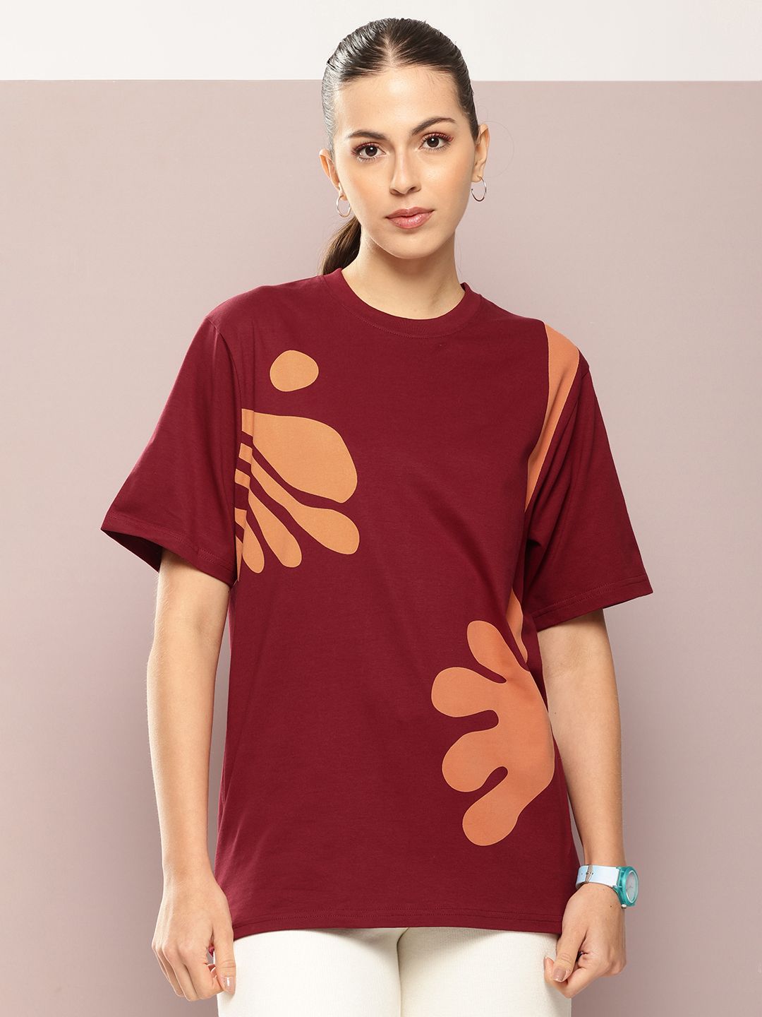 DILLINGER Printed Oversized Pure Cotton T-shirt