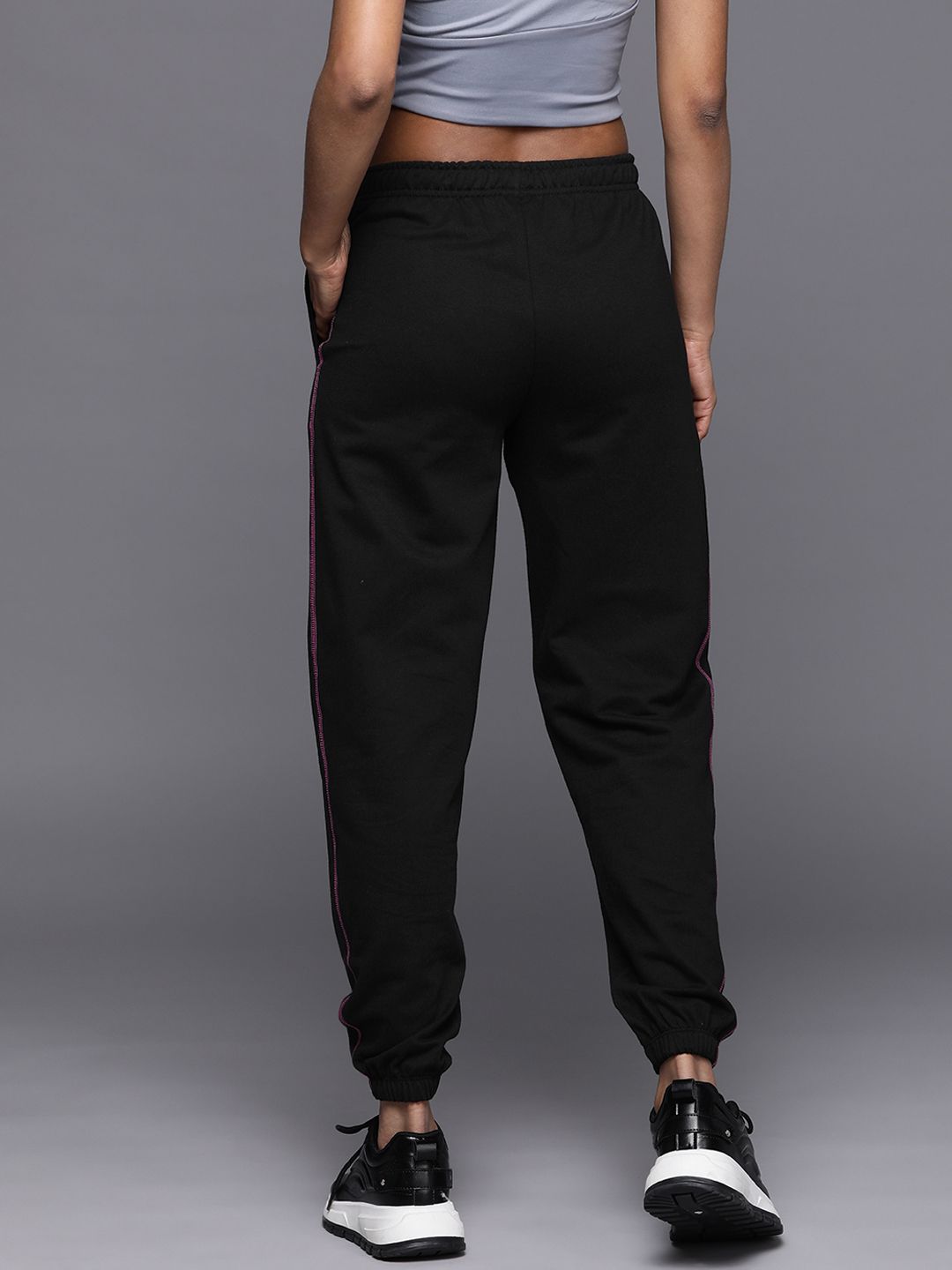 HRX by Hrithik Roshan Women Striped Detail Lifestyle Joggers