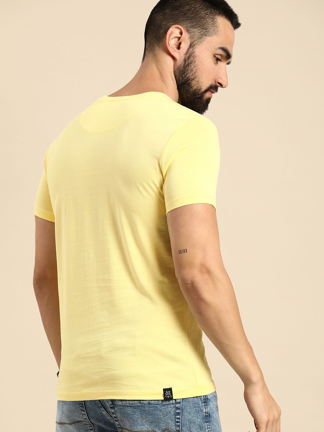 Being Human Pure Cotton Graphic Printed Casual T-shirt