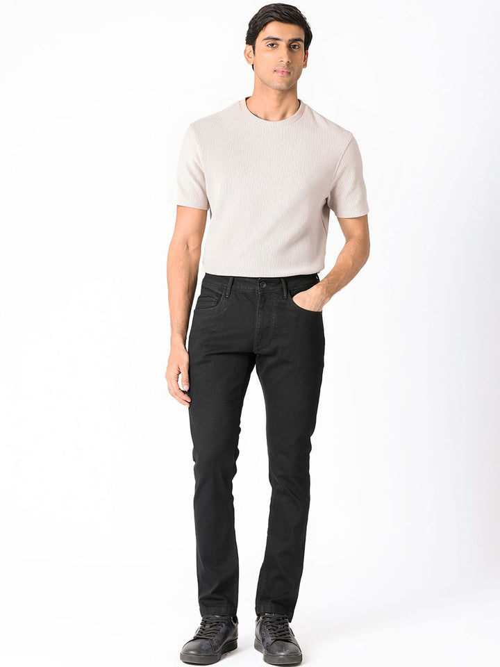RARE RABBIT Men Hawkins Slim Fit Stretchable Cotton Jeans