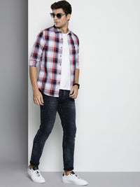 The Indian Garage Co Men Tartan Checked Casual Shirt