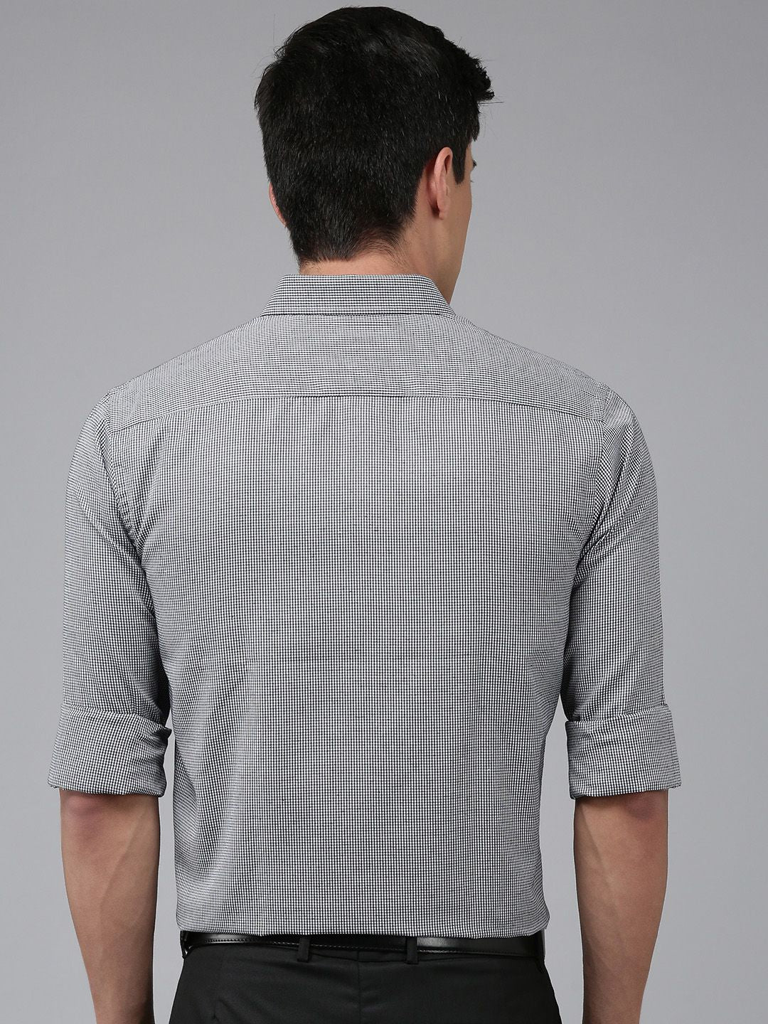 Park Avenue Self Design Slim Fit Formal Shirt