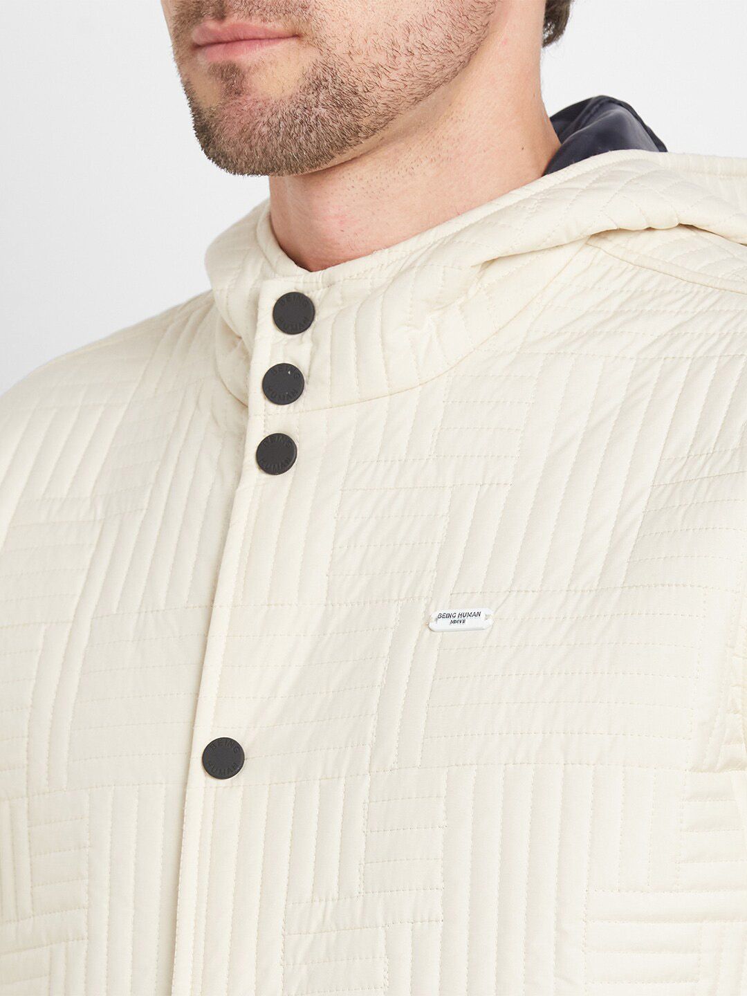 Being Human Self Design Hooded Bomber Jacket