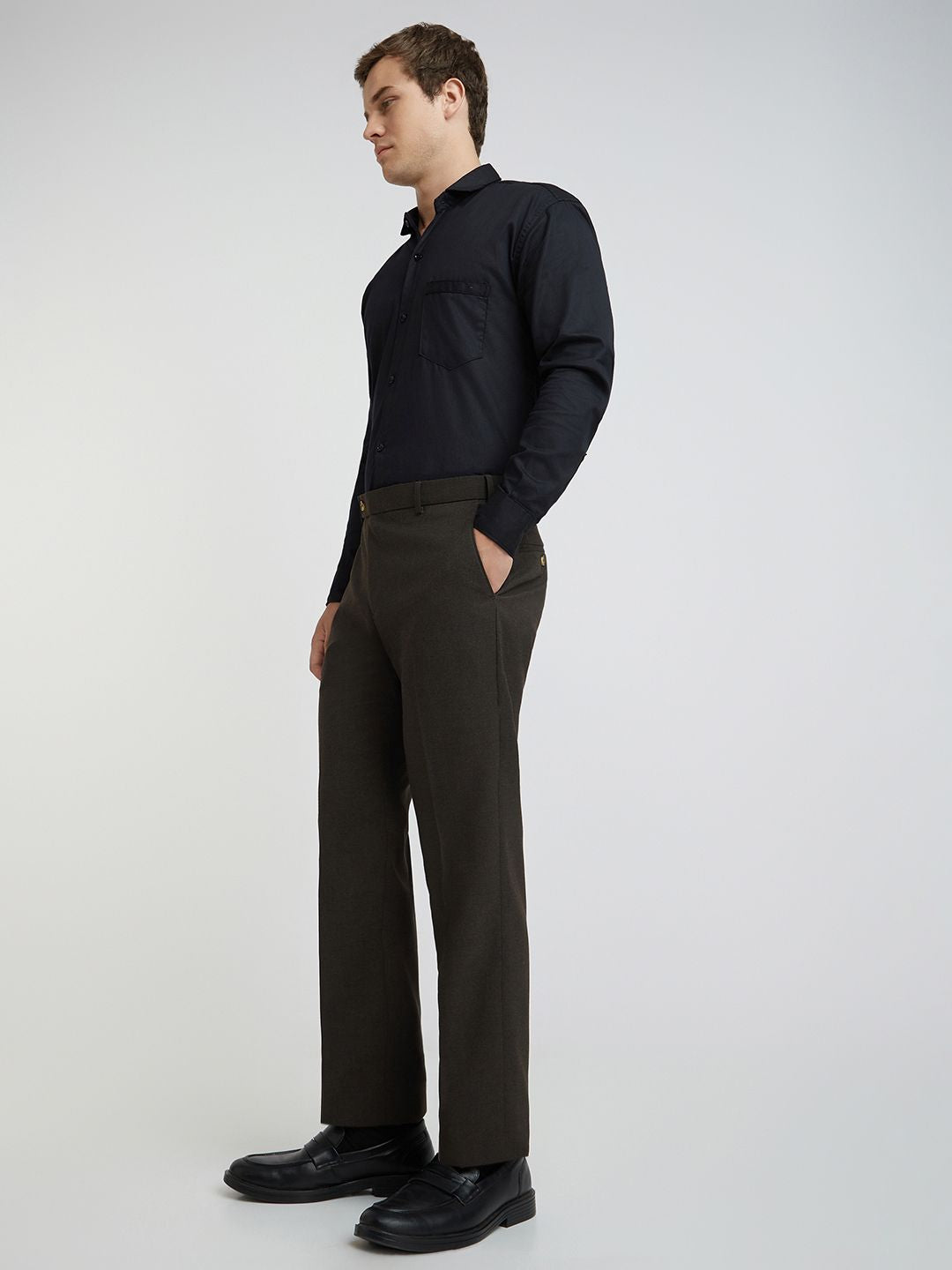 Park Avenue Men Regular Fit Formal Trousers