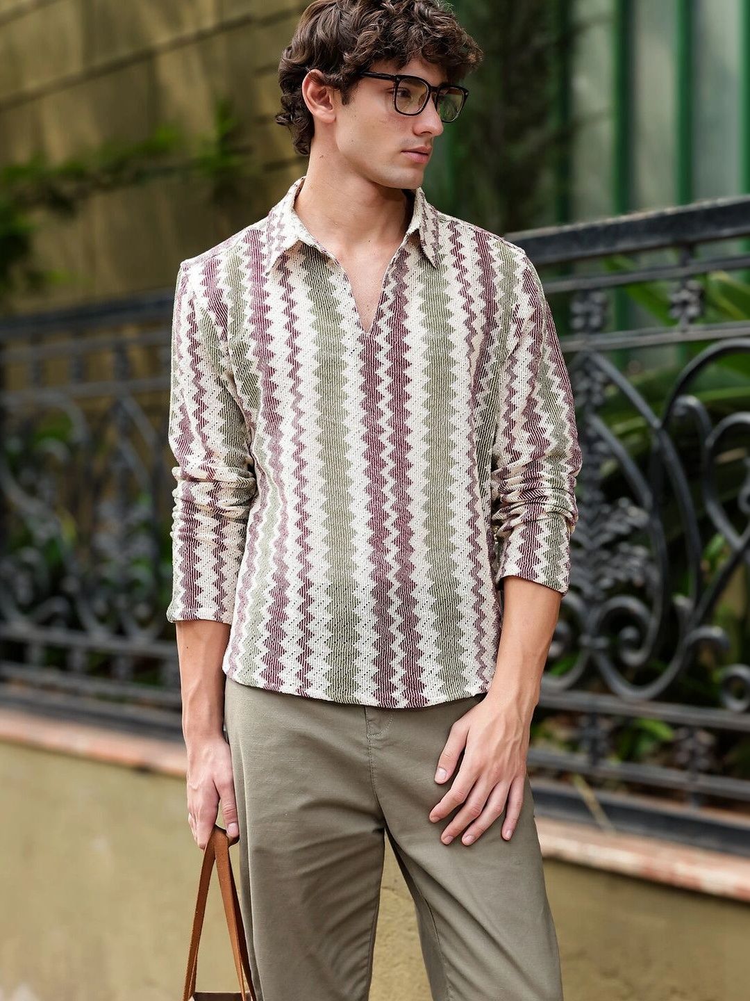 Eszett Men Classic Printed Casual Shirt