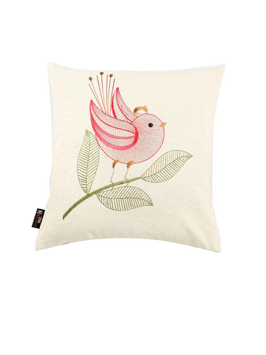 KLOTTHE White Floral Cotton 300 TC Cadar Katil King dengan 2 Sarung Bantal-98 x 87 inci