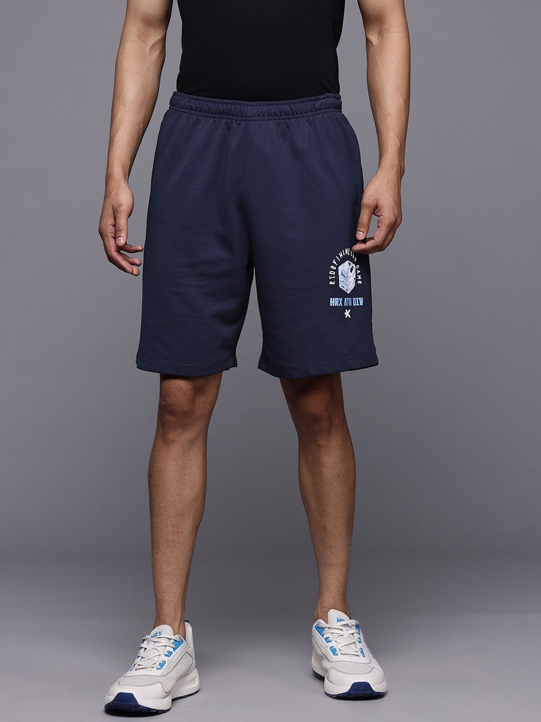 HRX by Hrithik Roshan Men Lifestyle Typography Print Casual Shorts