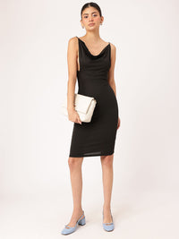 DressBerry Curve Crush Cowl Neck Shoulder Strappy Glam Dress