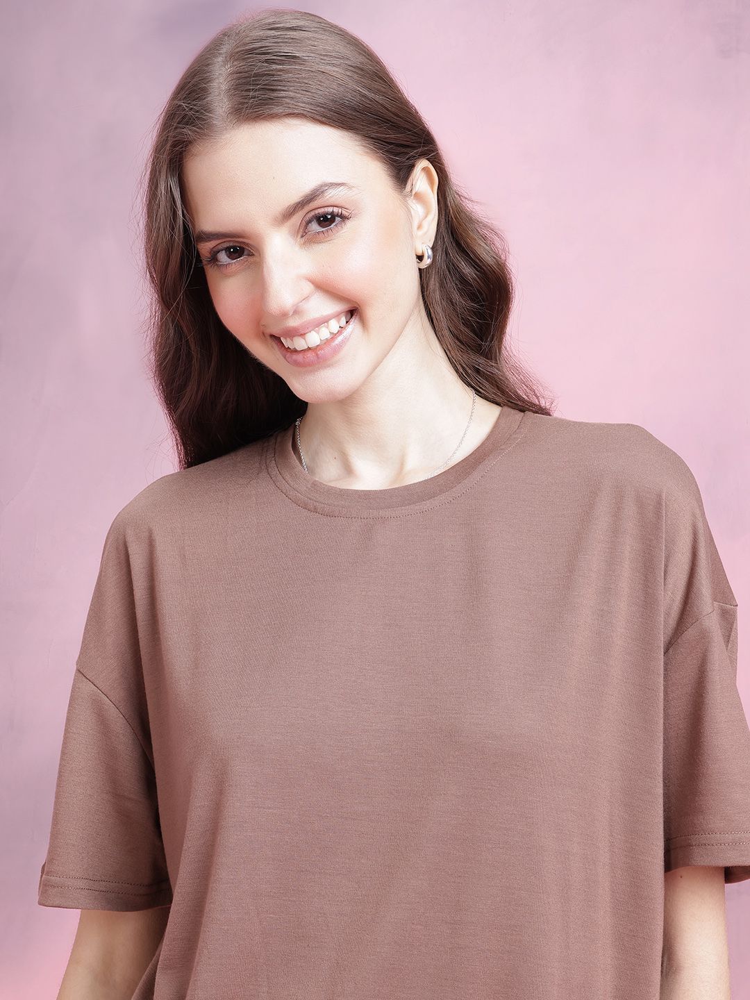DressBerry Drop-Shoulder Oversized T-shirt
