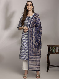 Anouk Women Floral Printed Kurta with Trousers & Dupatta