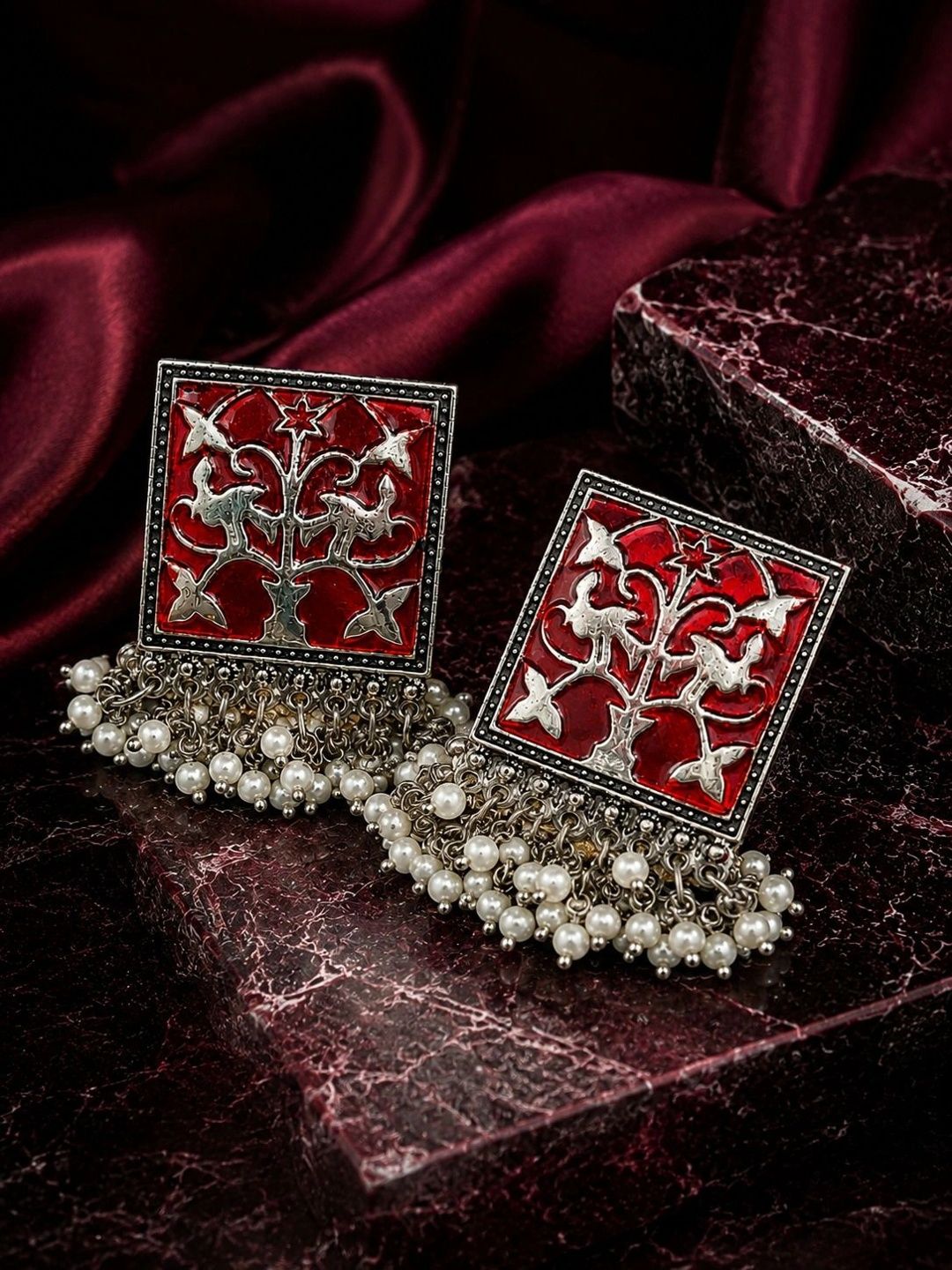 PANASH Square Drop Earrings