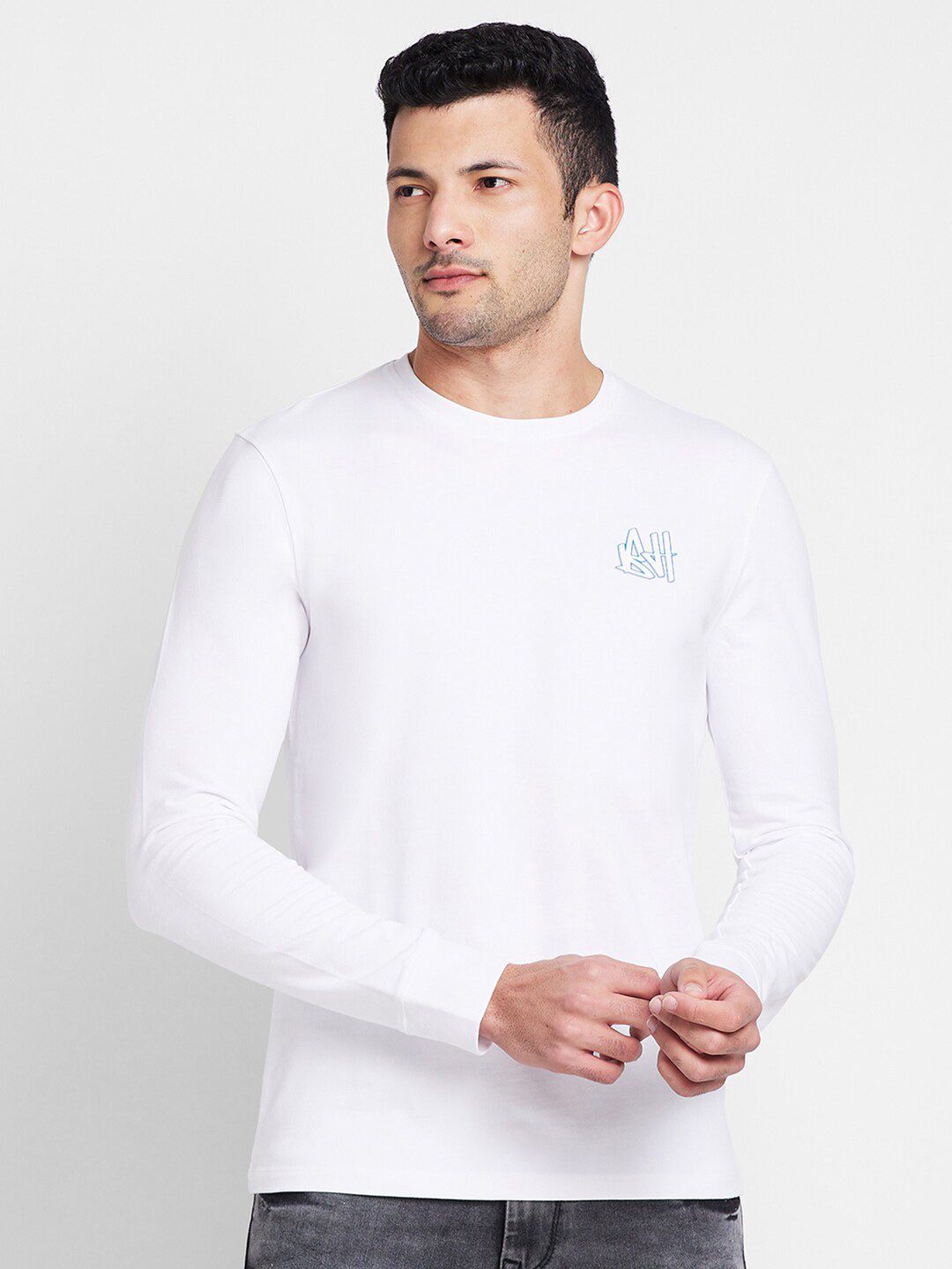 Menjadi Lengan Panjang Lengan Panjang Manusia T-Shirt Kasual