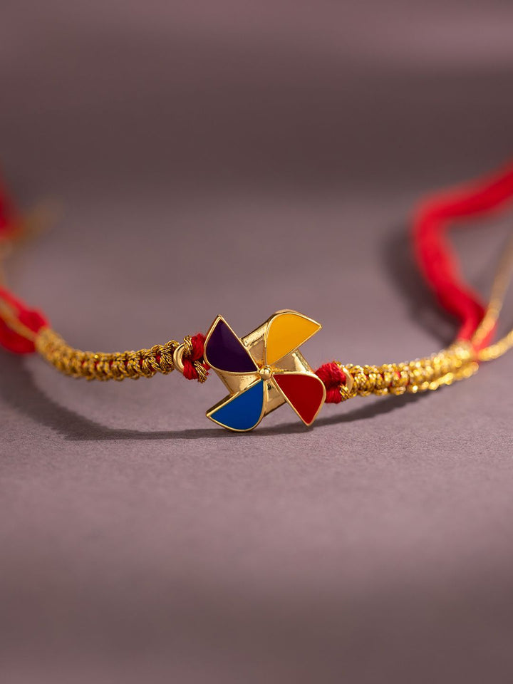 Voylla Nostalgic Pinwheel Design Thread Rakhi