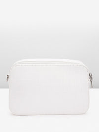 Lino Perros Croc Textured Structured Sling Bag