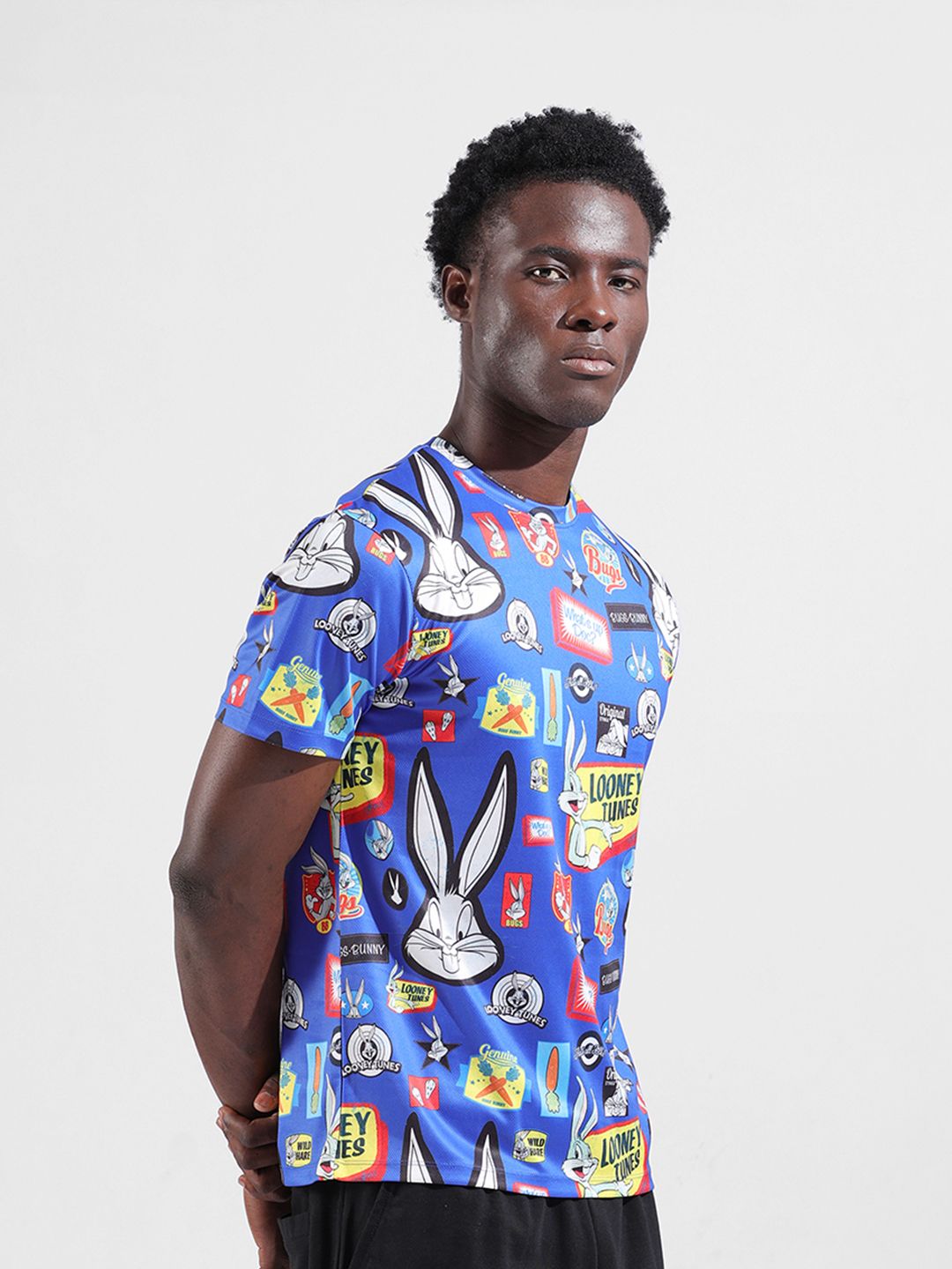 The Indian Garage Co Men Printed Pockets Slim Fit T-shirt