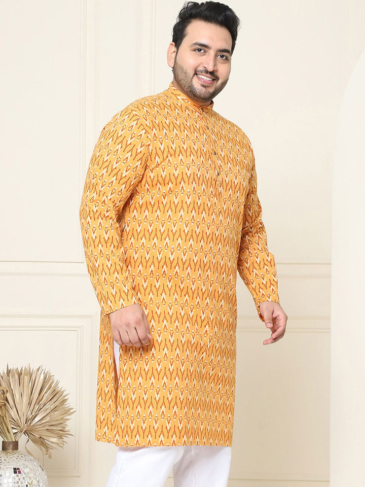 SOJANYA PLUS Geometric Printed Cotton Kurta