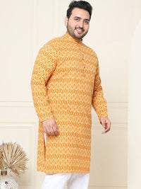 SOJANYA PLUS Geometric Printed Cotton Kurta