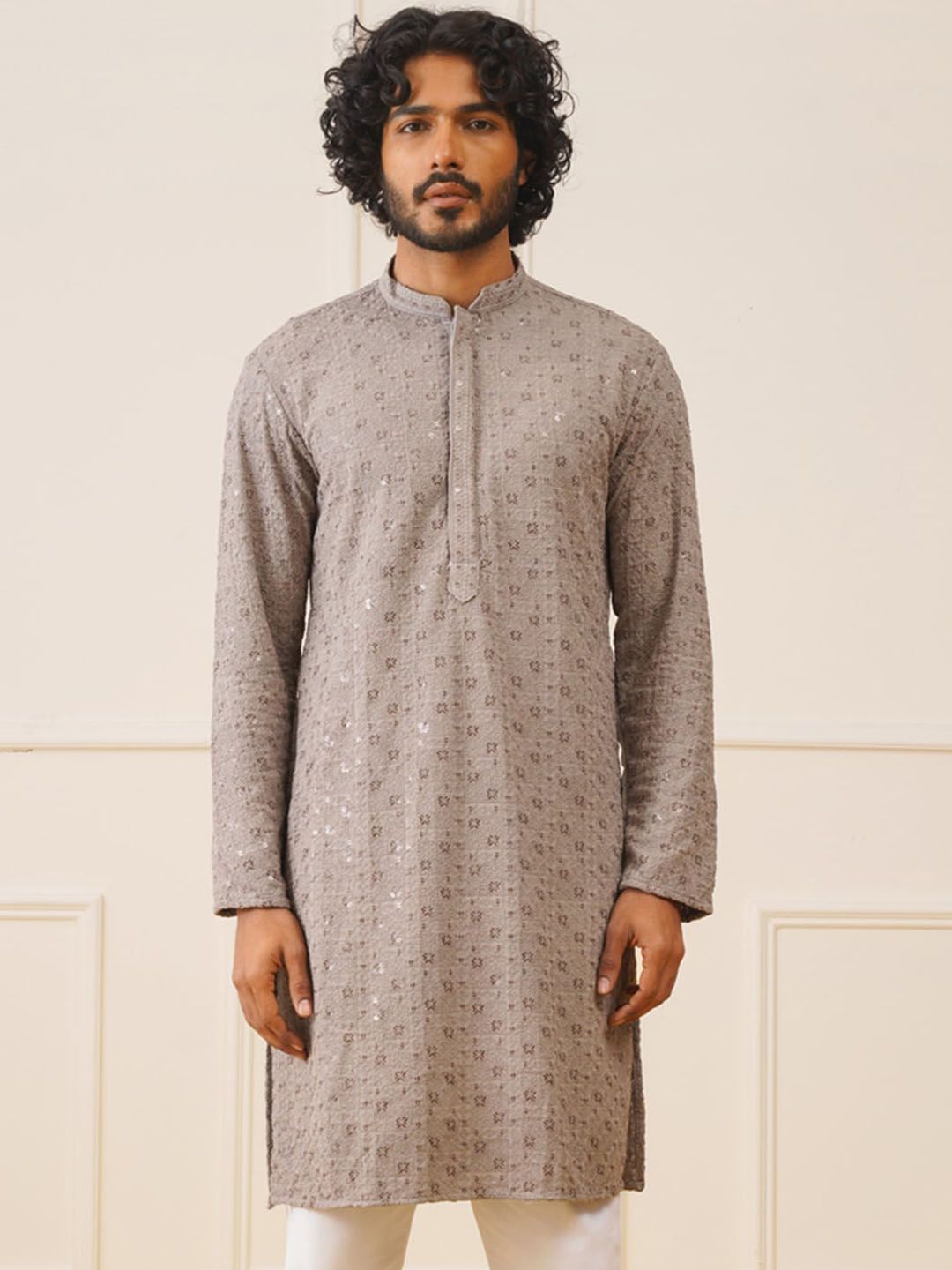 Jompers Embroidered Pure Cotton Strigth Kurtas