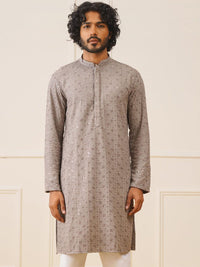 Jompers Embroidered Pure Cotton Strigth Kurtas