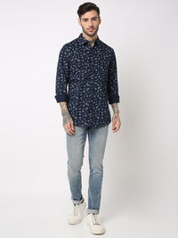 SPYKAR Floral Printed Pure Cotton Casual Shirt