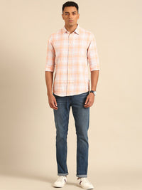 Being Human Slim Fit Checked Pure Cotton Casual Shirt