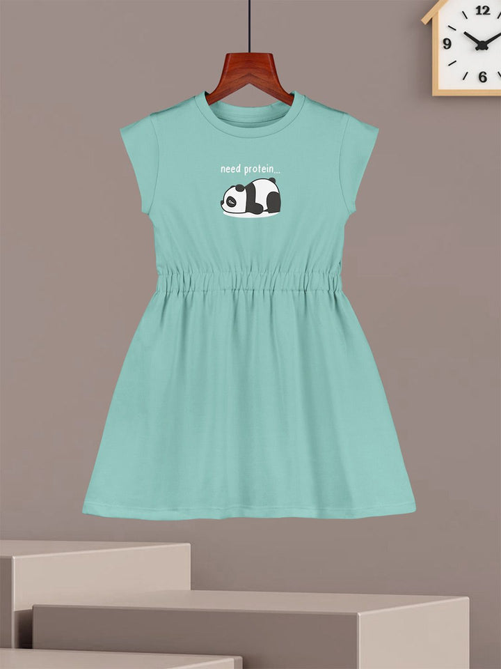 HELLCAT Girls  Pack of 2 Graphic Printed A-Line Cotton Dress