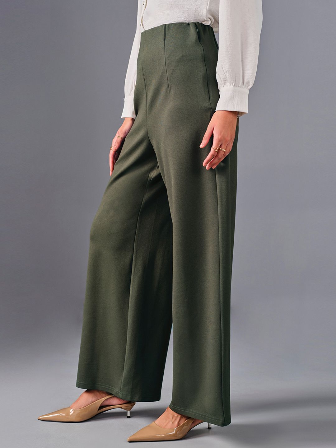 AND Women Flared Parallel Trousers
