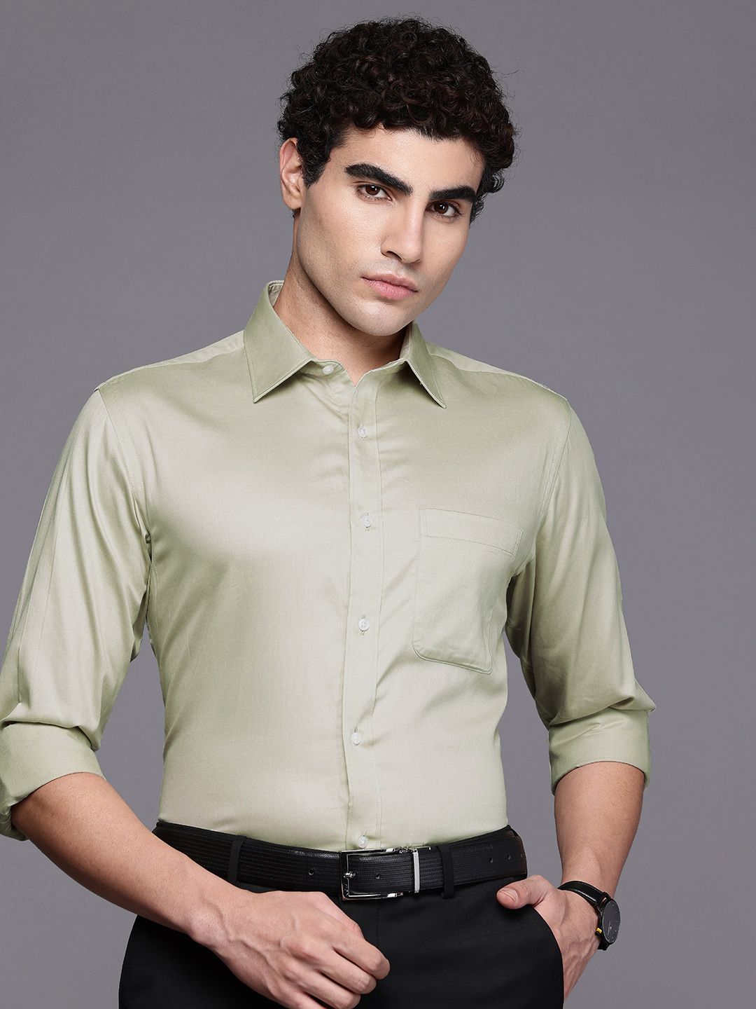 Raymond Pure Cotton Slim Fit Formal Shirt