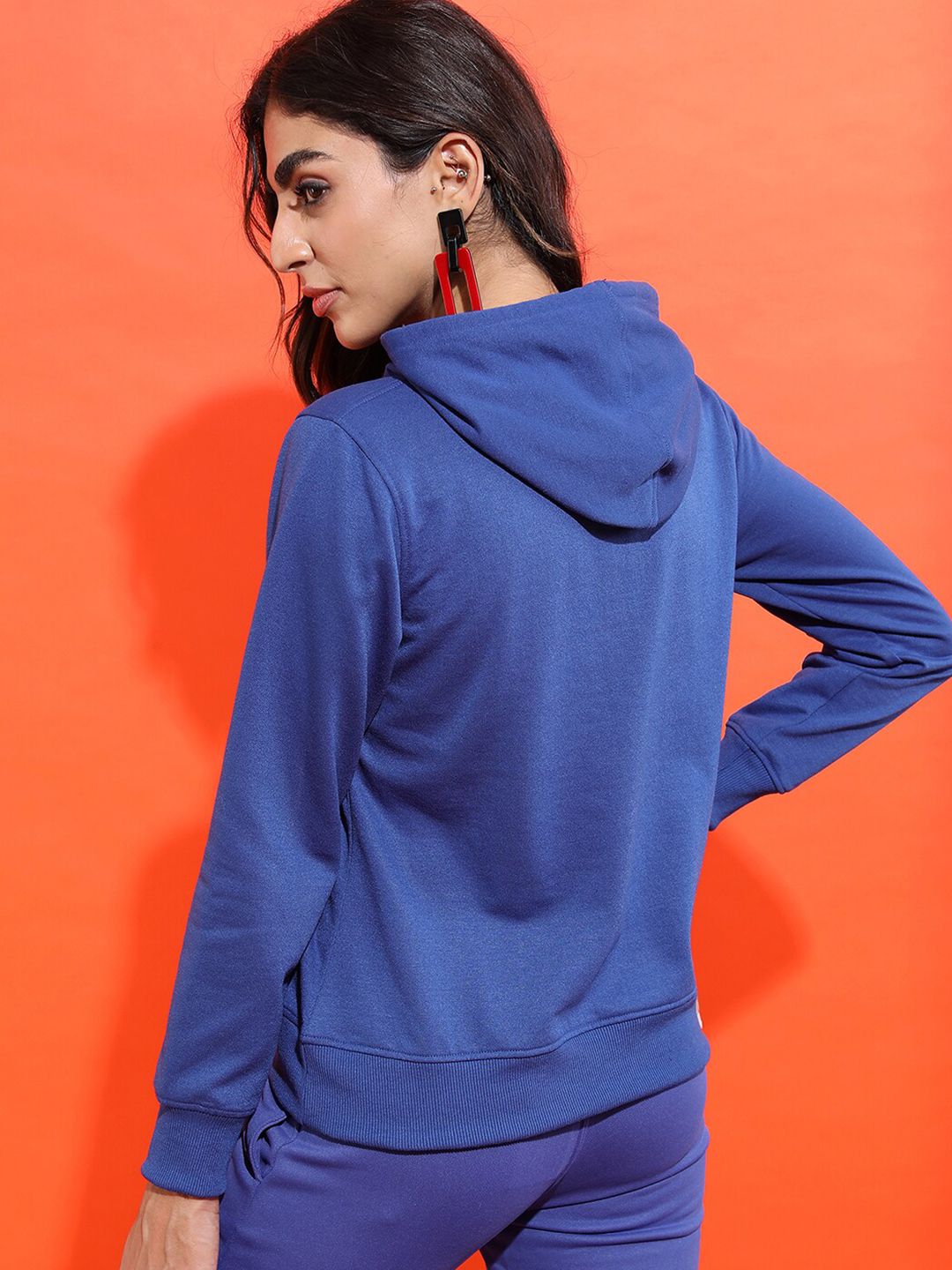 Tokyo Talkies Women Printed Hooded Sweatshirt