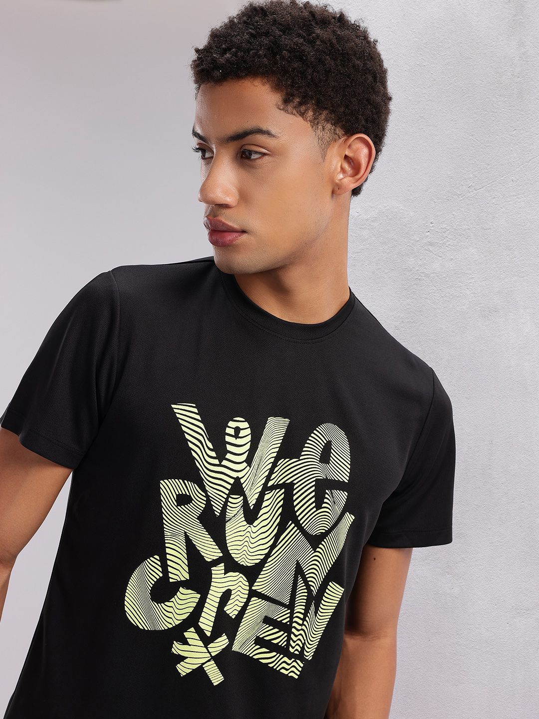 HRX by Hrithik Roshan Couple Collection Typography Printed Rapid Dry Running T-shirt