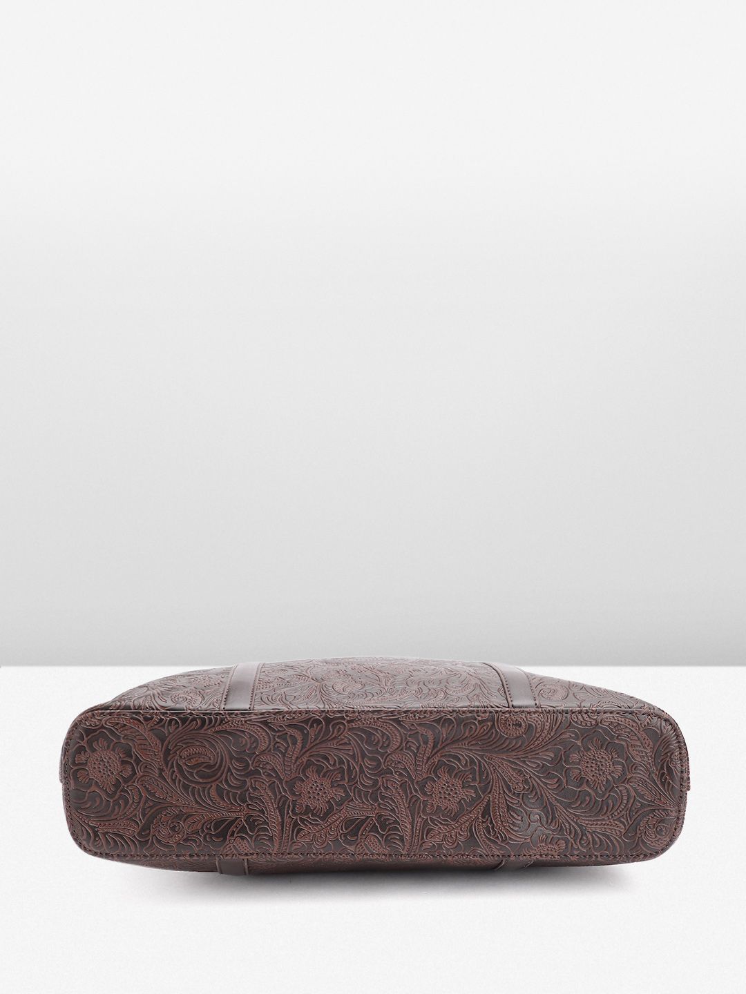 Lino Perros Floral Printed Structured Laptop Shoulder Bag