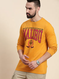 DILLINGER Typography Printed Round Neck Pure Cotton Regular T-shirt