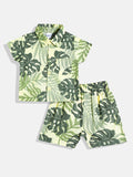 Moms Love Infant Boys Tropical Printed Pure Cotton Clothing Set