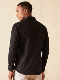 DENNISON Colourblocked Cotton Smart Slim Fit Shirt